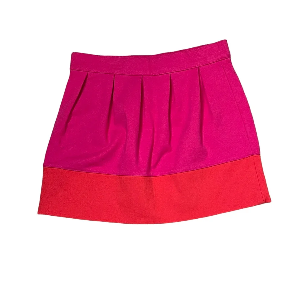 Gymboree Girls Skirt Size 12 Pink Orange Cotton Blend Colorful Pull On 24